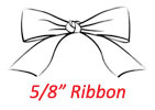 5/8' Preprinted Ribbon printed with Wedding theme