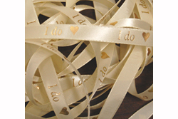 3/8' I do (heart) Preprinted Ribbon