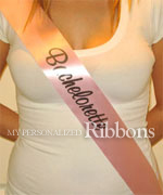 Preprinted Bachelorette Sashes