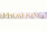 3" White Prom King Sash